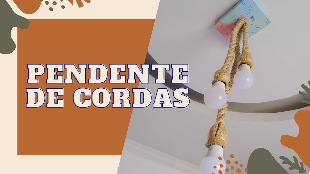 bora fazer PENDENTE DE CORDAS...casa de pobre.