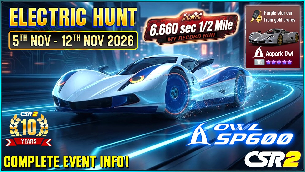 CSR 2 | ELECTRIC HUNT 🏆DUALITY CUP🏆 Aspark OWL SP600