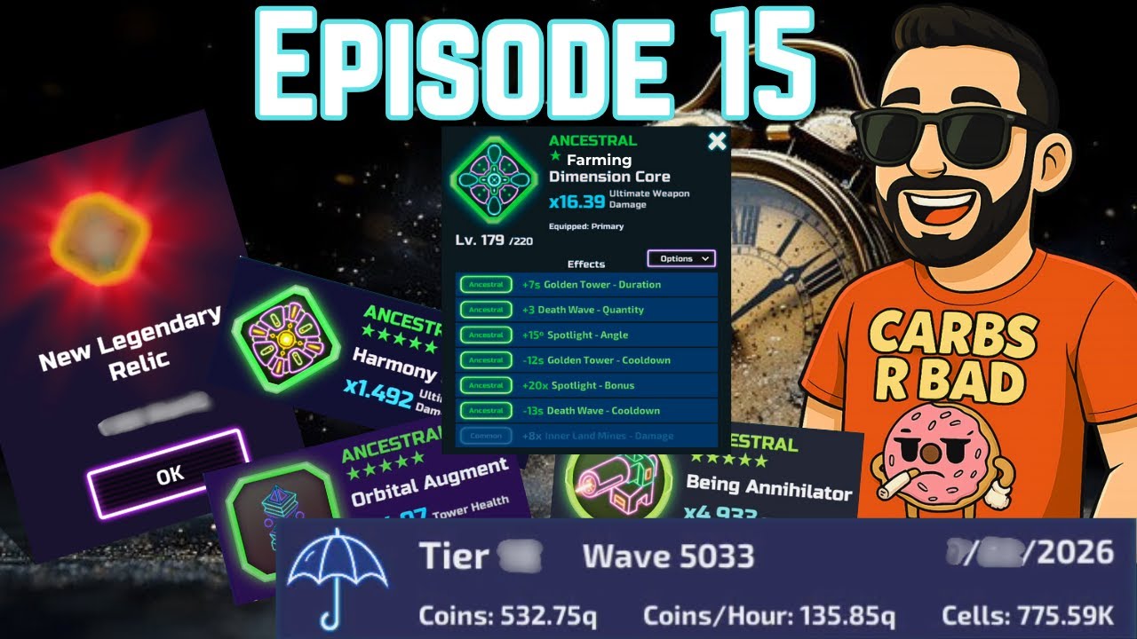 The Tower - Making Up For Lost Time Episode 15 (75Q LTC, Farming Dimension Core, T18 Farming)