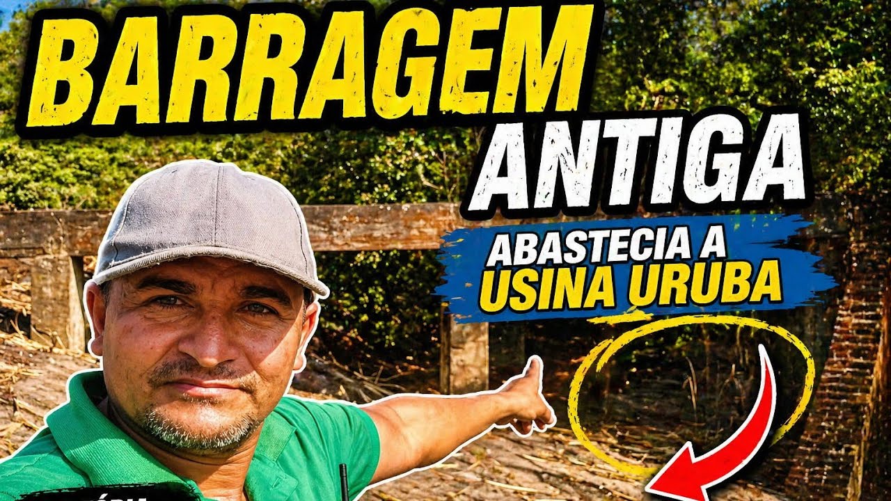 Era por esse canal que chegava água na usina uruba 