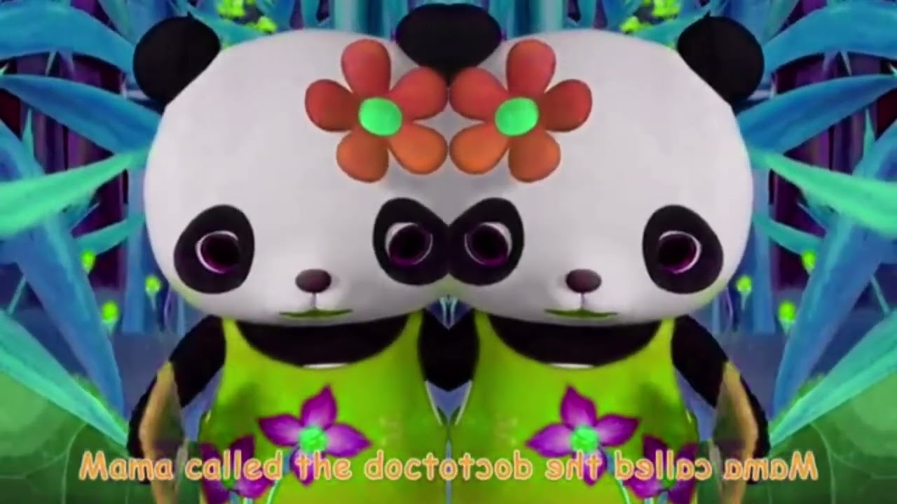 FOUR LITTLE PANDA JUMPING ON THE BED EFFECTS COMPILATION SPONSORED BY PREVIEW 2 EFFECTS 