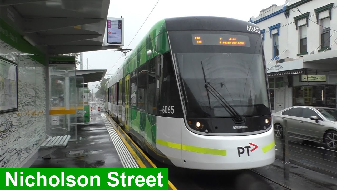 Trams at the new Nicholson Street Tram Stops (Route 96) #1 - Melbourne Trams
