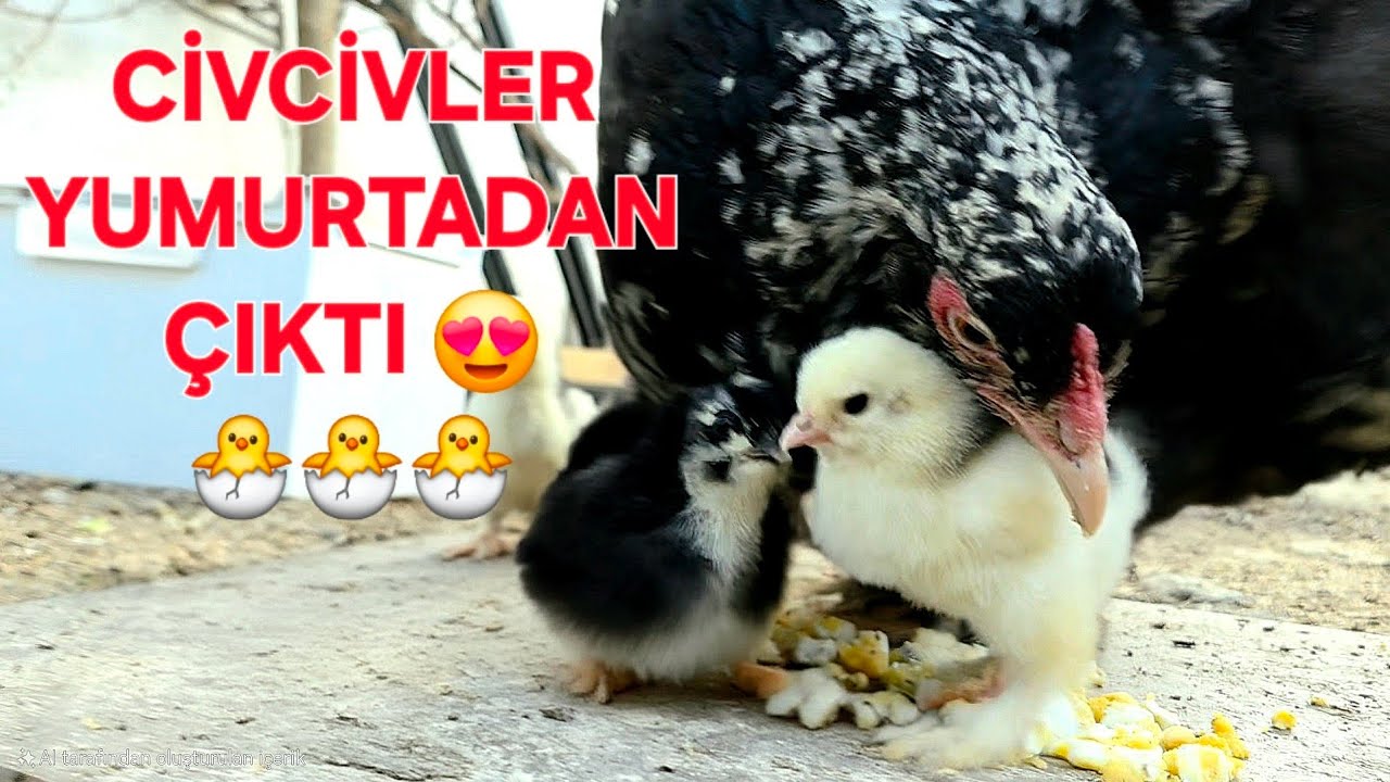 CİVCİVLER YUMURTADAN ÇIKTI ! 🐣🐤 HER YER CİVCİV OLDU | TAVUKLARIN BESLENME SAATİ 🐓