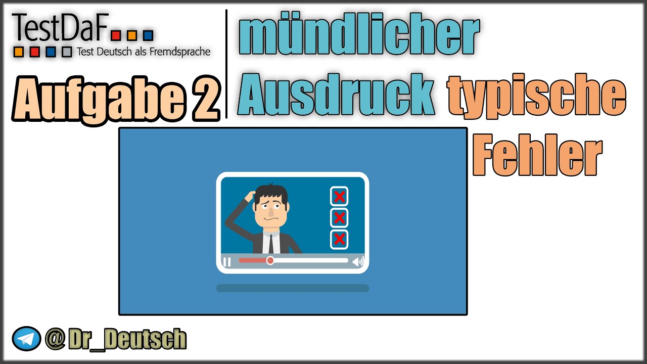 TestDaF. Typische Fehler im MA. Aufgabe 2
