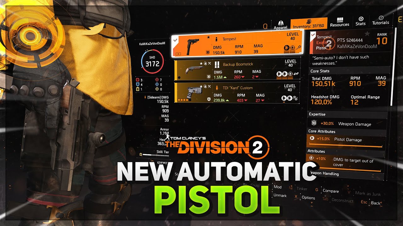 *НЕОСТАНОВИМЫЙ ЩИТ* The Division 2: Новая тестовая сборка полностью автоматического пистолета «Te...