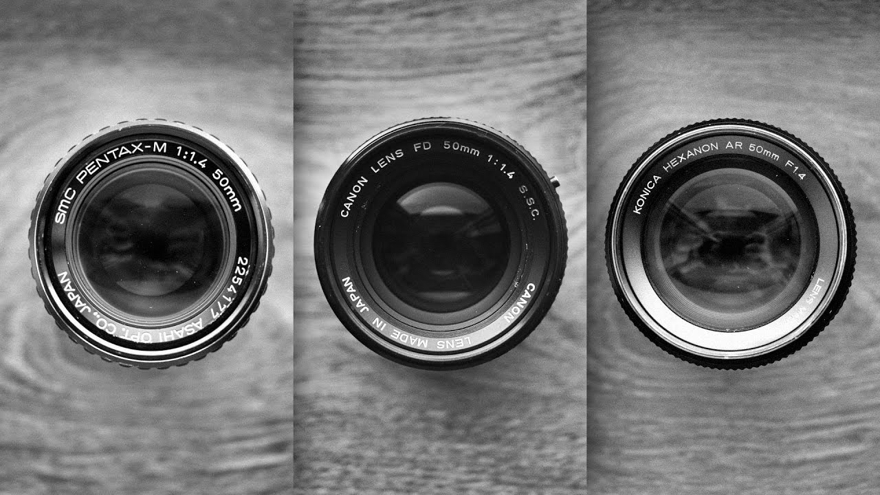 Pentax vs Canon vs Konica: Battle of the Fast Fifties. A Vintage 50mm f/1.4 Lens Comparison