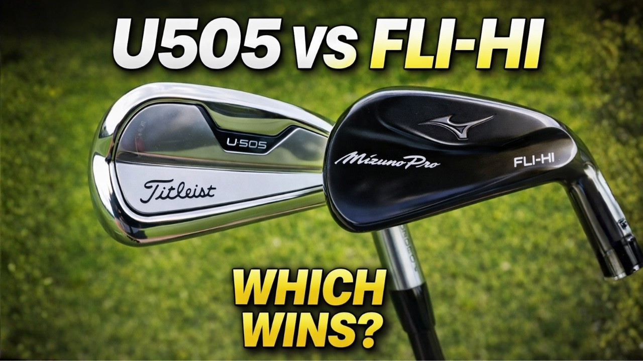Titleist U•505 Golf Utility Iron vs Mizuno Pro Fli Hi Golf Utility Iron Review and Comparison