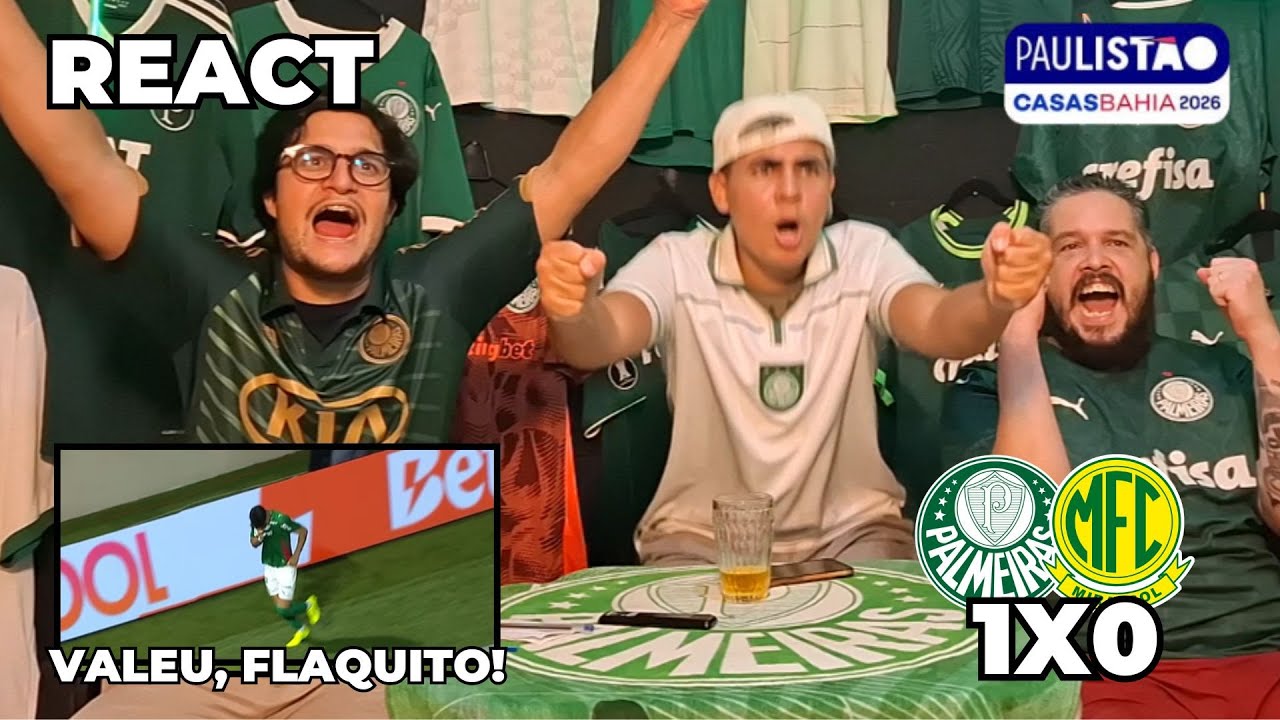 REACT PALMEIRAS 1X0 MIRASSOL | MAIS UMA VITÓRIA MAGRA E SEM CRIATIVIDADE... | PAULISTÃO 2026