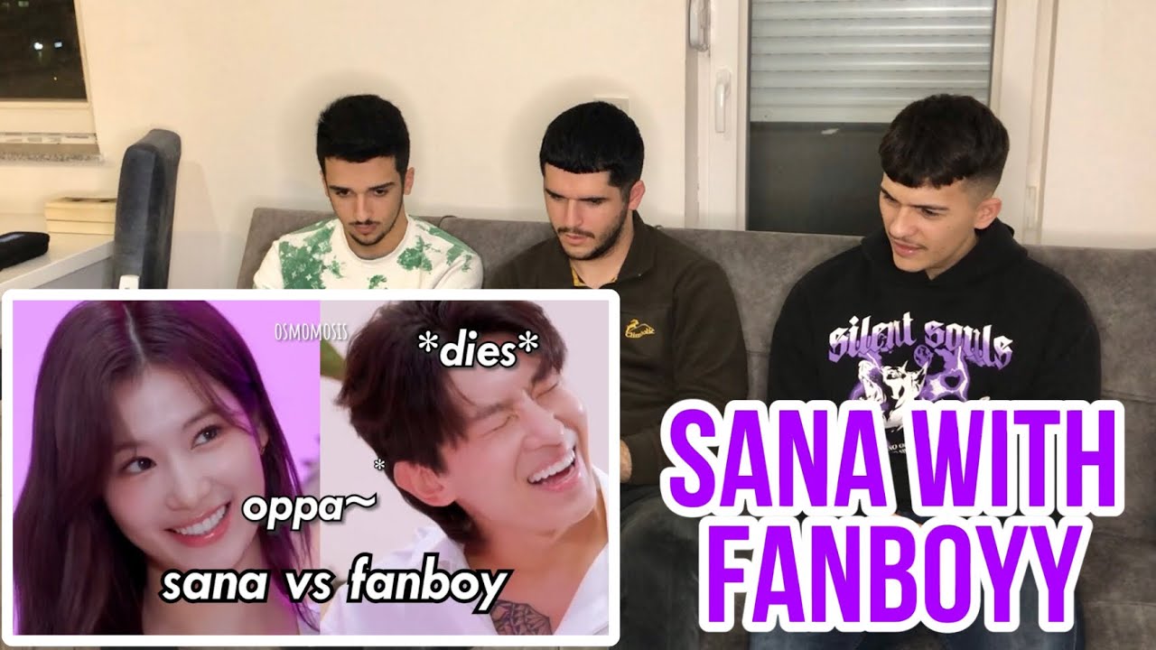 FNF Reacts to SANA *flirting* vs struggling fanboy | TWICE REACTION