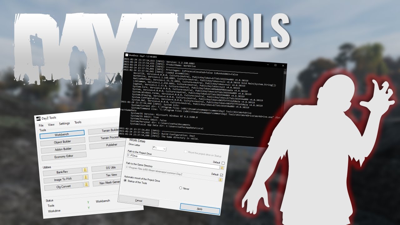 DayZ Tools: Extracting Game Data & Mounting P Drive