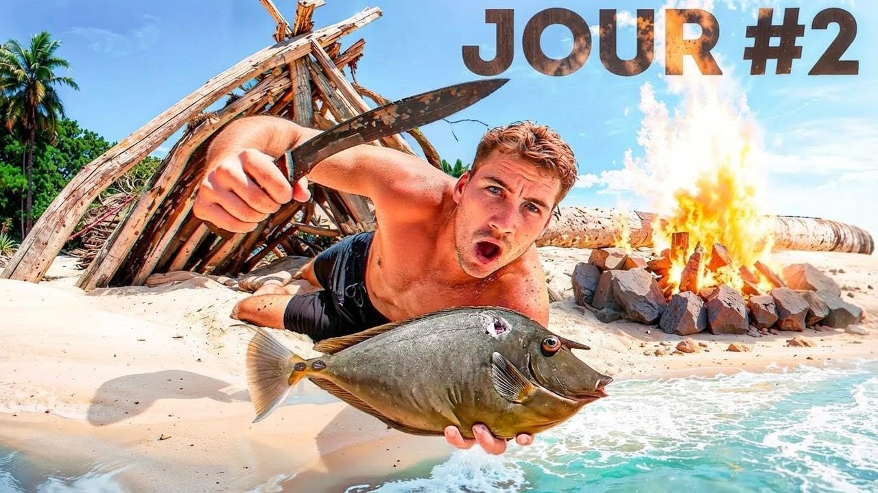 Seul face à une île déserte dangereuse : je pêche et je cuisine pour survivre