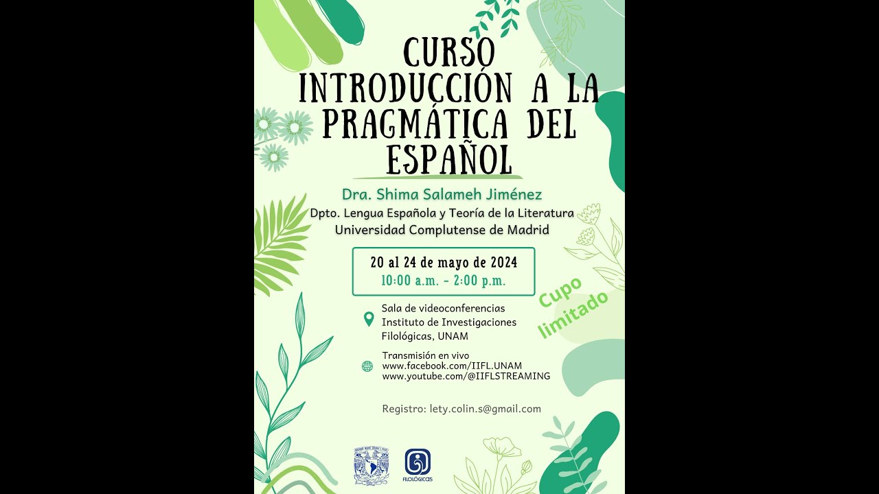 CURSO. Introducción a la pragmática del español.