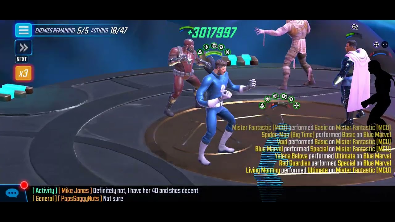 5 Diamond Yelena vs Blue Marvel