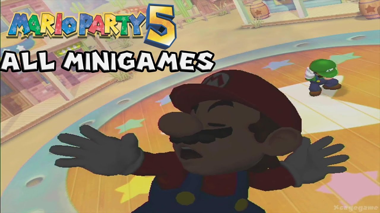 Mario Party 5 - All Minigames [ 60FPS HD ]