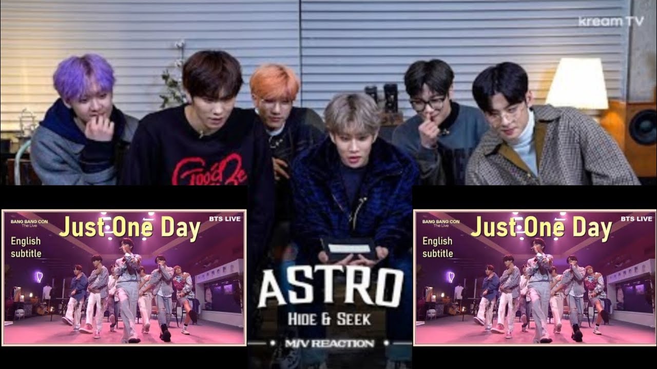 Astro Reaction to BTS 'Just one day' Performance video (Fan-made 💜)