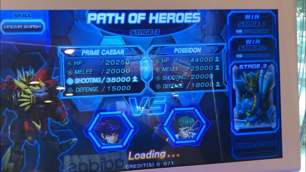 Hero of robots Galaxy Epoch Path of heroes Prime Caesar Vs. Poseidon and Wolf tyrant