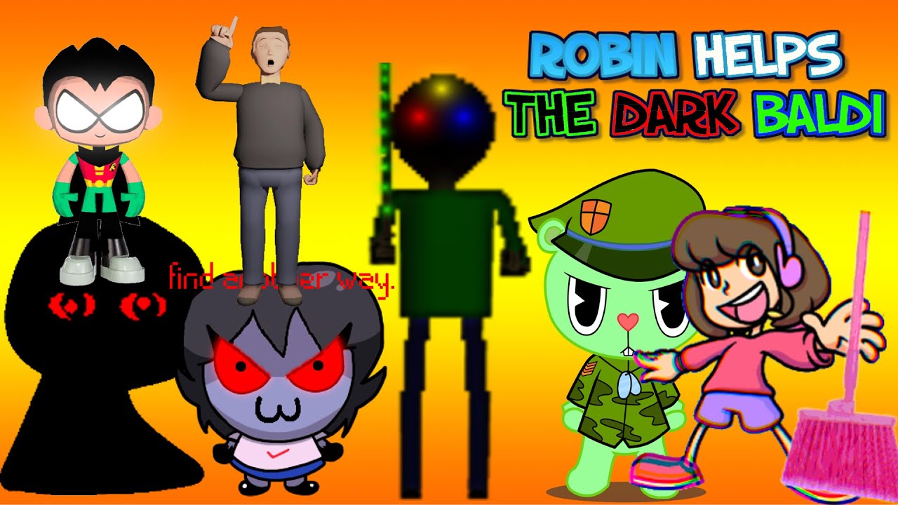 ROBIN HELPS THE DARK BALDI - Baldi's Basics Mod
