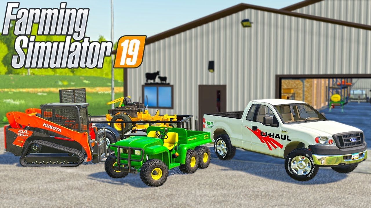 AUCTION DAY I BOUGHT AN OLD U-HAUL TRUCK!? | (ROLEPLAY) FARMING SIMULATOR 2019