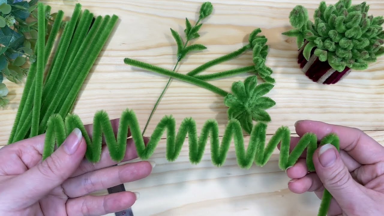 How to make Stone Lotus | Cách làm cây Sen đá từ kẽm nhung