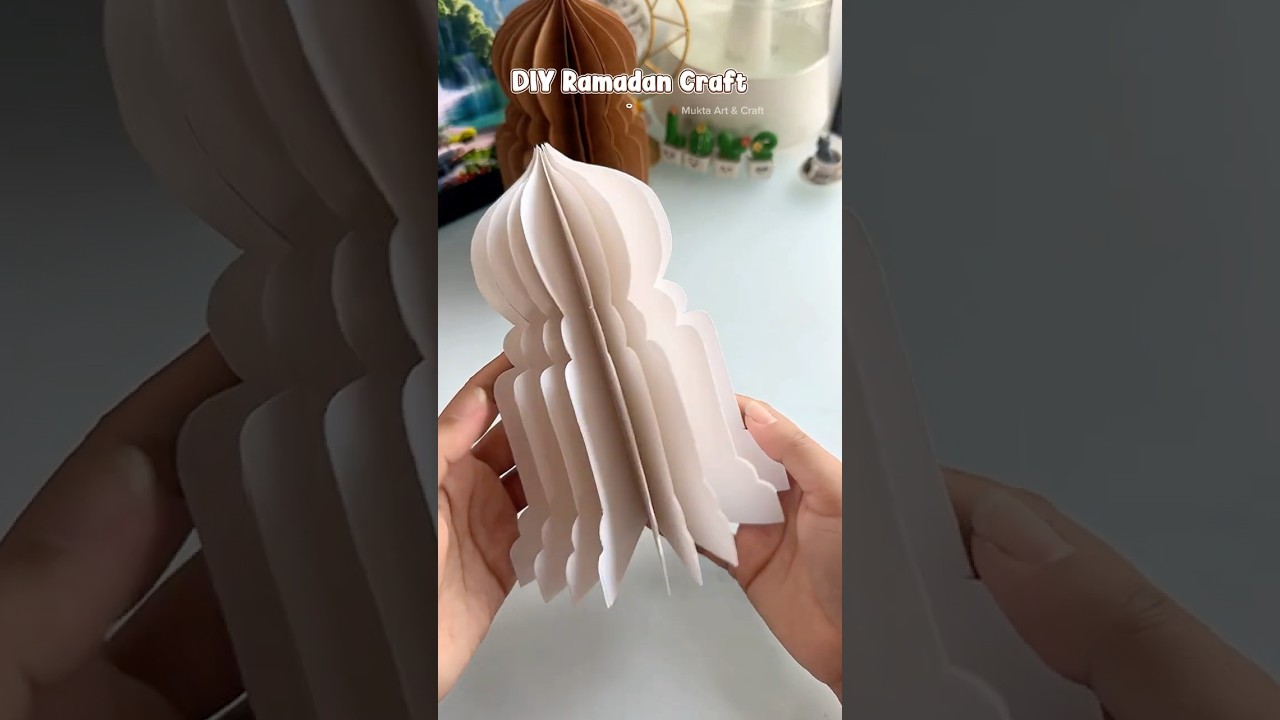 Ramadan Craft ideas 🌙✨#shorts #diy #craft #muktaartandcraft #youtubeshorts