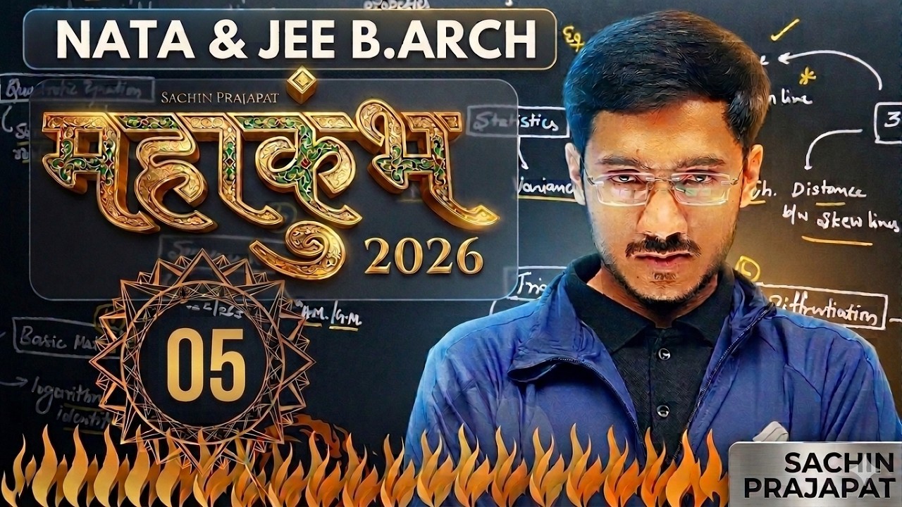Big Mahakumbh | JEE(B.Arch) & NATA 2026 | S05 | Free Crash Course | Sachin Prajapat | Success Tog...