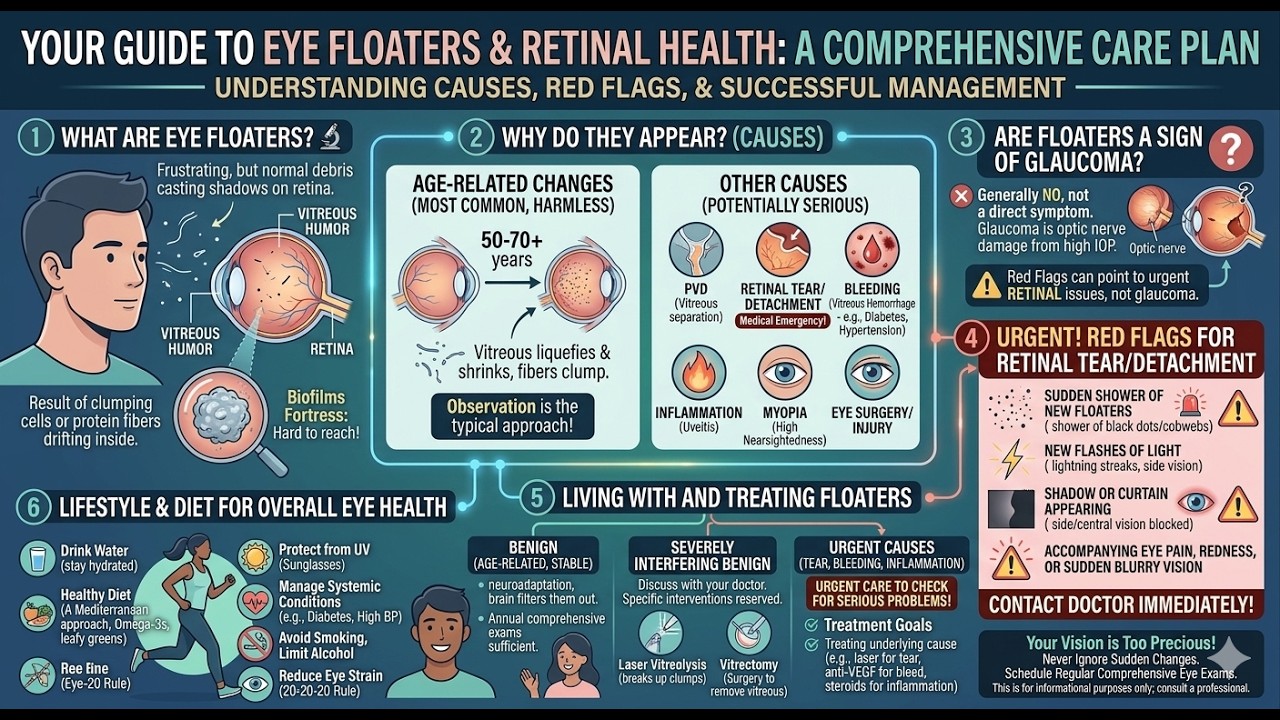 Eye Floaters: Those Pesky Specks in Your Vision (article)