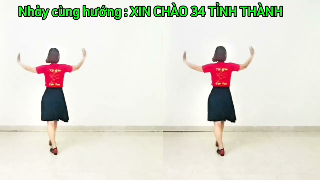 XIN CHÀO 34 TỈNH THÀNH/Dân vũ cùng hướng, dễ tập/Biên đạo: Phạm Thị Lịch/Bấm 👉để xem bài hướng dẫn