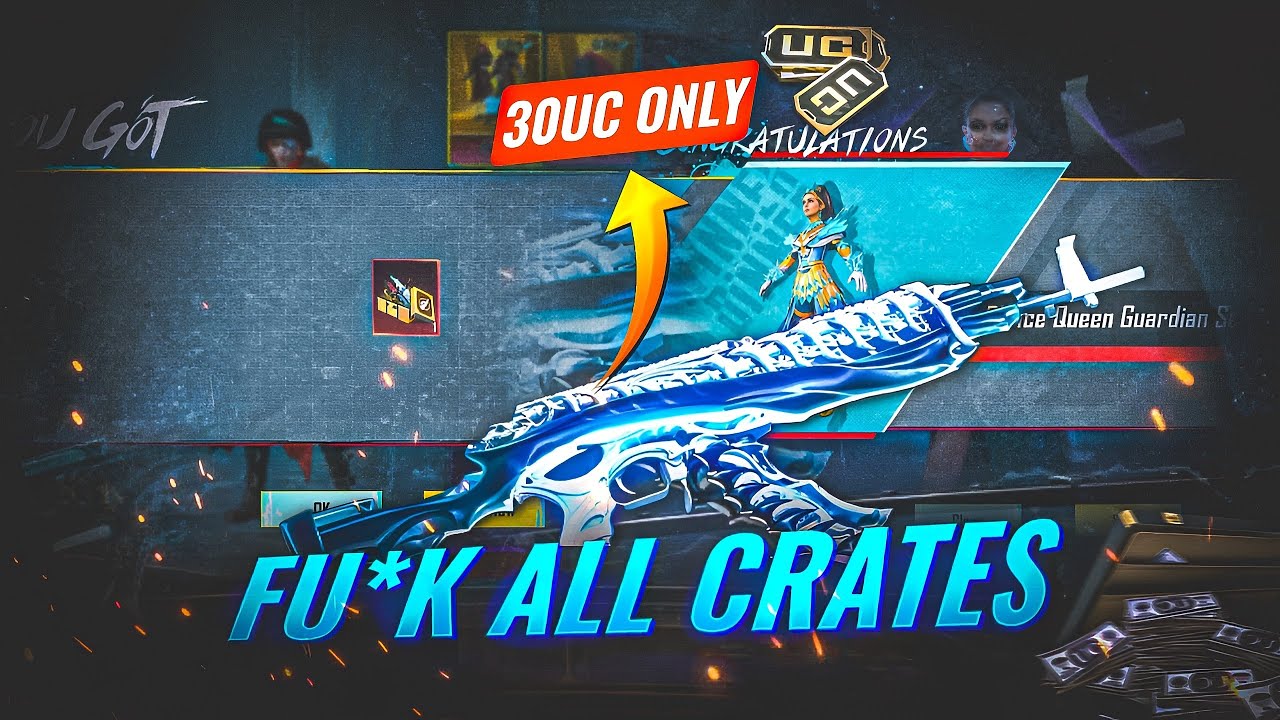 🔥30 Uc Luck Reaper Blessing HONOR Spin Crate Opening 3000 Uc Only 😂😂😂