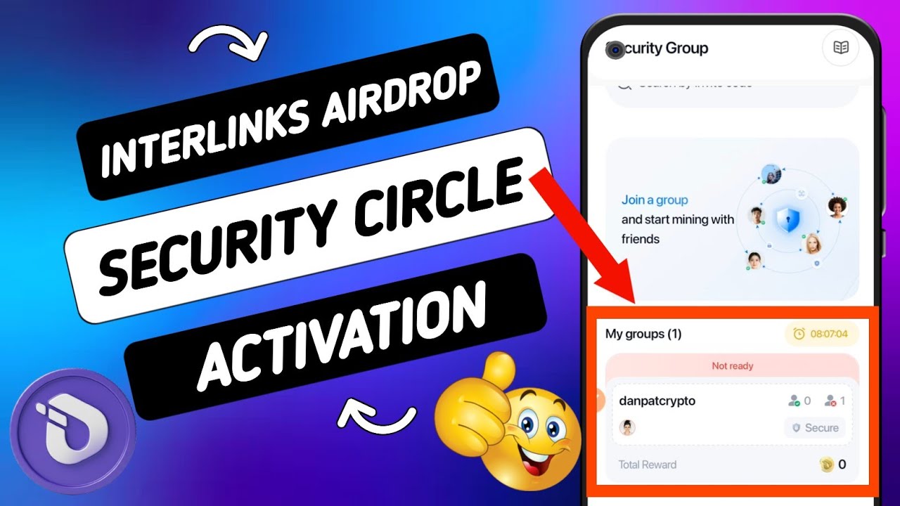 Как создать и присоединиться к кругу безопасности в Interlink Labs Airdrop