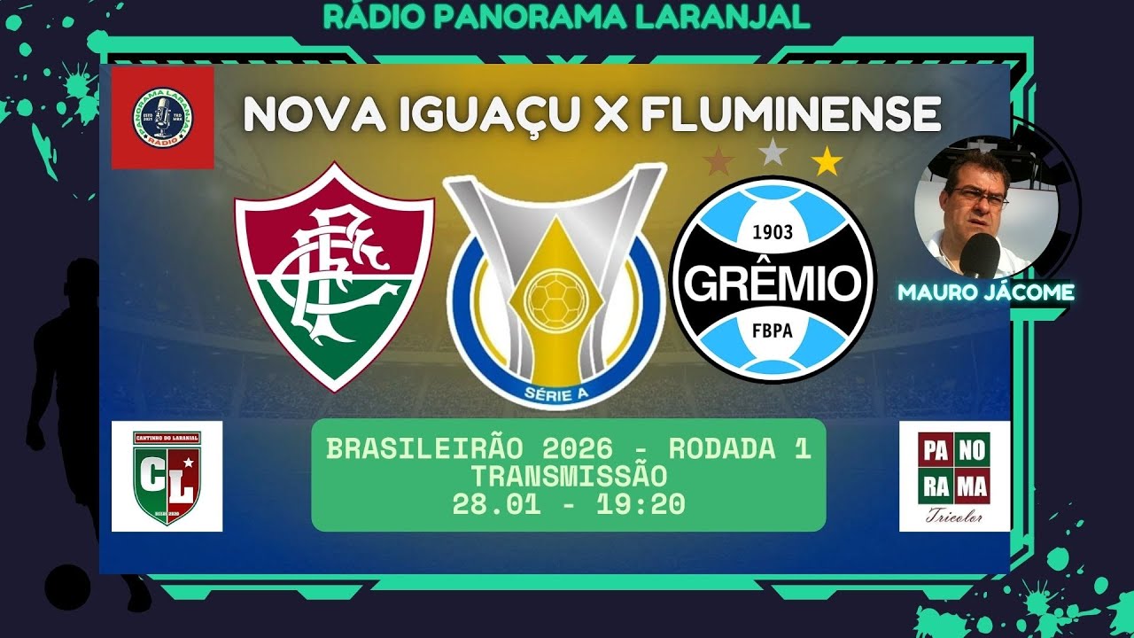 FLUMINENSE X GRÊMIO - RÁDIO PANORAMA LARANJAL