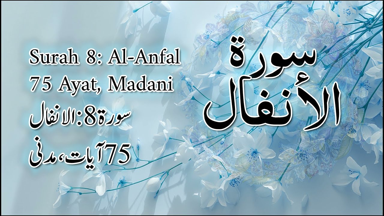‫8‬ The Spoils of War الأنفال Quran Arabic   Alnufais   Code#QQ1SNS