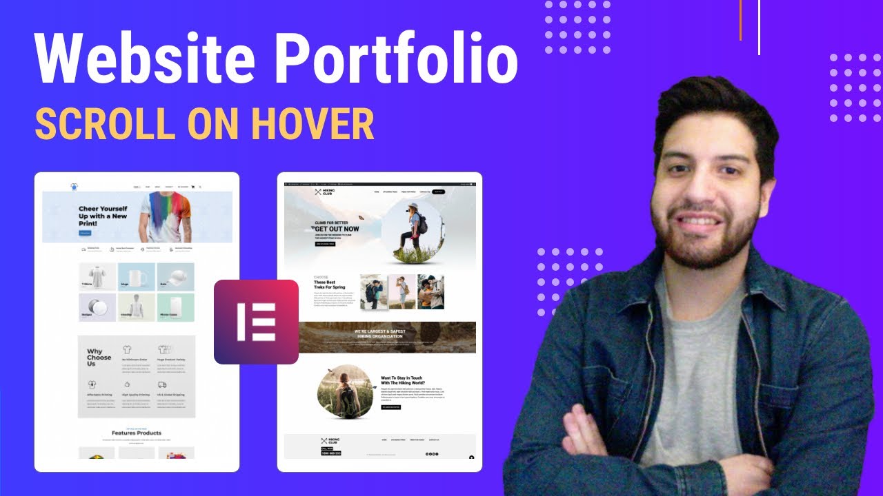 Create A Portfolio Scroll Image Effect On Elementor | No Plugins | Javascript
