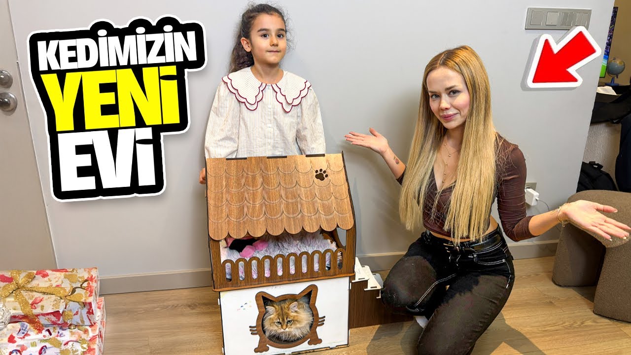 KEDİ EVİ YAPTIK ! PORTAKAL'IN YENİ KEDİ EVİ !? | Gamze Karta Öykü Karta