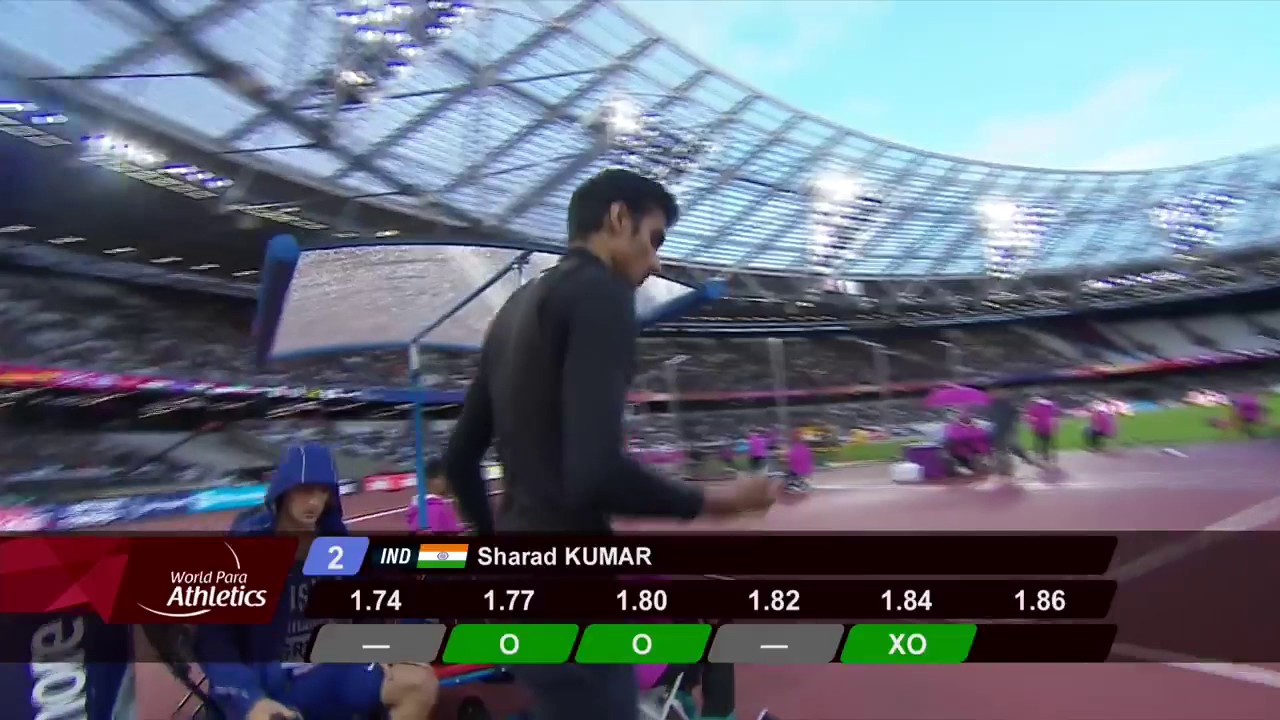 Sharad KUMAR Silver Men's High Jump T42 | Final | London 2017 World Para Athletics Championships