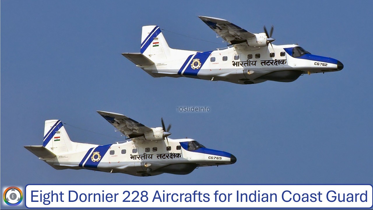 Eight Dornier 228 Aircrafts for Indian Coast Guard