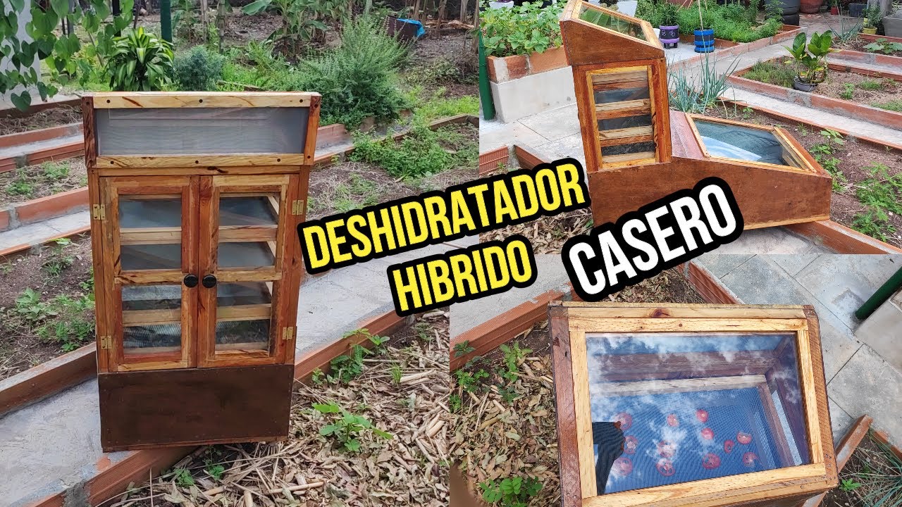 Construye Tu Propio Deshidratador Solar y  De Alimentos// Energía solar//HIBRIDO// CASERO.