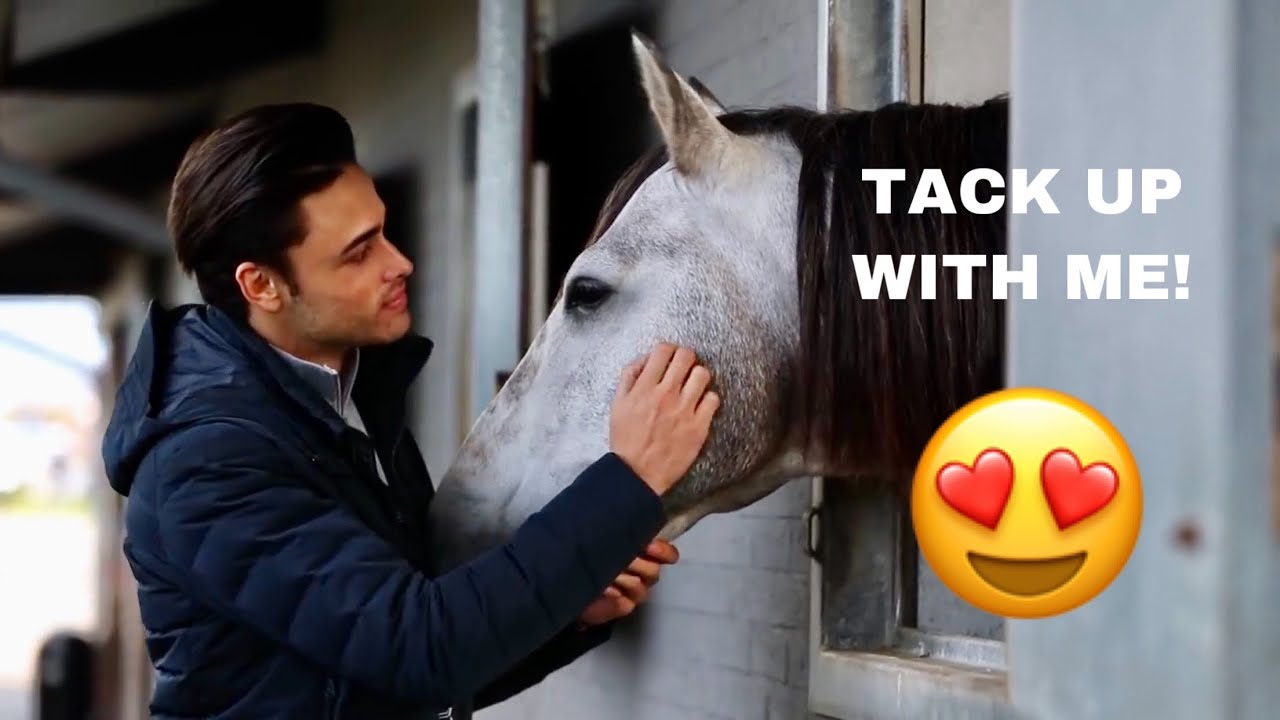 GROOM & TACK UP MY STALLION WITH ME