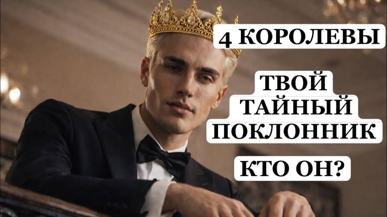 ТАРО Расклад онлайн 4 Королевы. Твой Тайный Поклонник 👑 Кто Он? 🔮Чем Его Привлекаешь?❤️