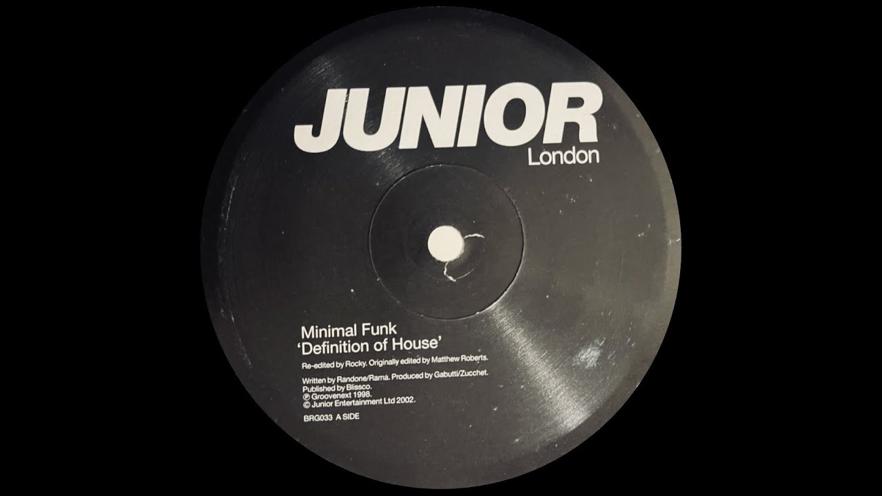 MINIMAL FUNK - DEFINITION OF HOUSE (ROCKY EDIT)  [JUNIOR LONDON]