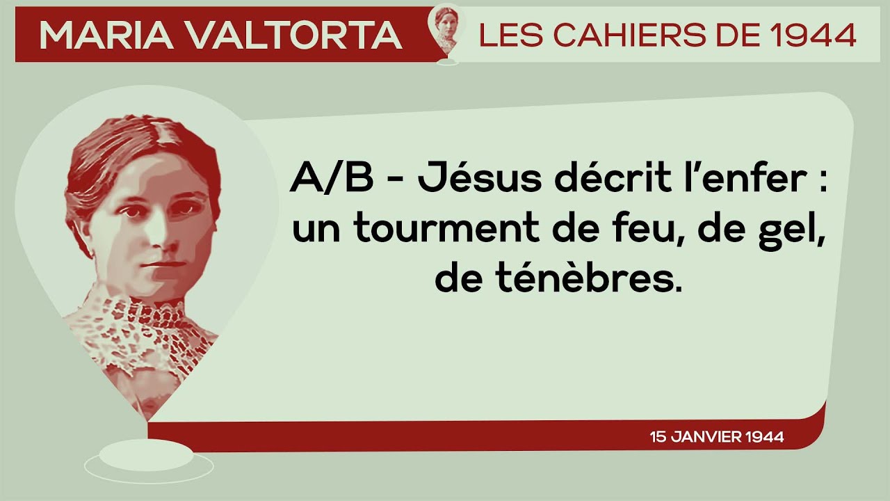 15 Janvier 1944 : A/B - 𝐉𝐞𝐬𝐮𝐬 𝐝é𝐜𝐫𝐢𝐭 𝐥’𝐞𝐧𝐟𝐞𝐫 : 𝐮𝐧 𝐭𝐨𝐮𝐫𝐦𝐞𝐧𝐭 𝐝𝐞 𝐟𝐞𝐮, 𝐝𝐞 𝐠𝐞𝐥, 𝐝𝐞 𝐭𝐞𝐧𝐞𝐛𝐫𝐞𝐬.
