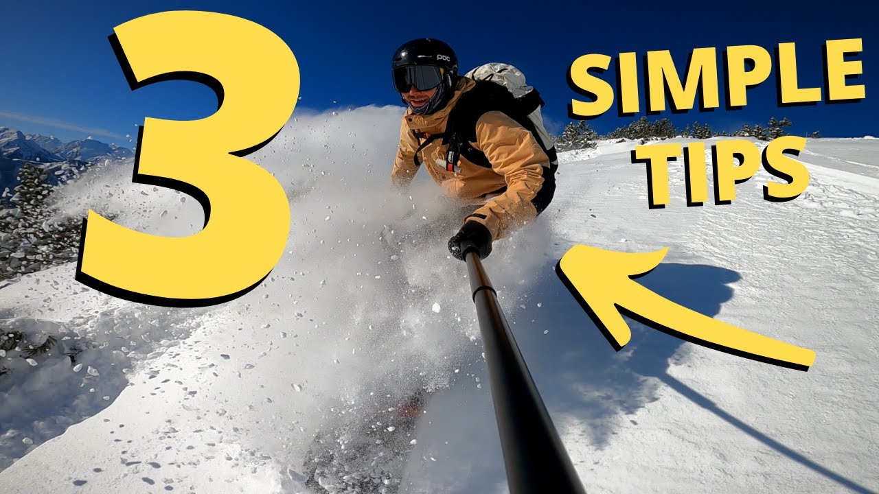 3 Simple Tips for Snowboarding in POWDER !!!