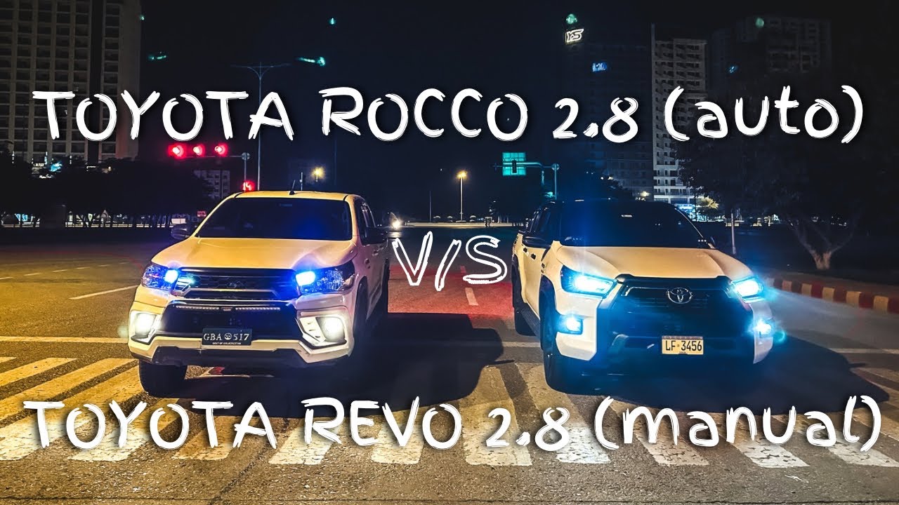 Toyota Rocco 2.8 (auto) vs Toyota Revo 2.8 (manual)