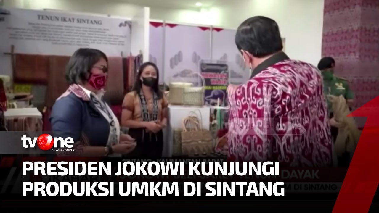 Momen Presiden Jokowi Beli Jaket Tenun Dayak | Kabar Petang tvOne