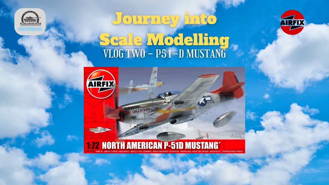 Journey into Scale Modeling VLOG 2: Airfix 1/72 P-51D Build #scalemodeling