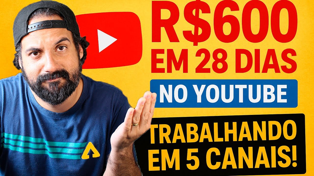 ESSA É A REALIDADE! GANHEI R$600 em 28 Dias no YouTube…TRABALHANDO EM 5 CANAIS ! #2