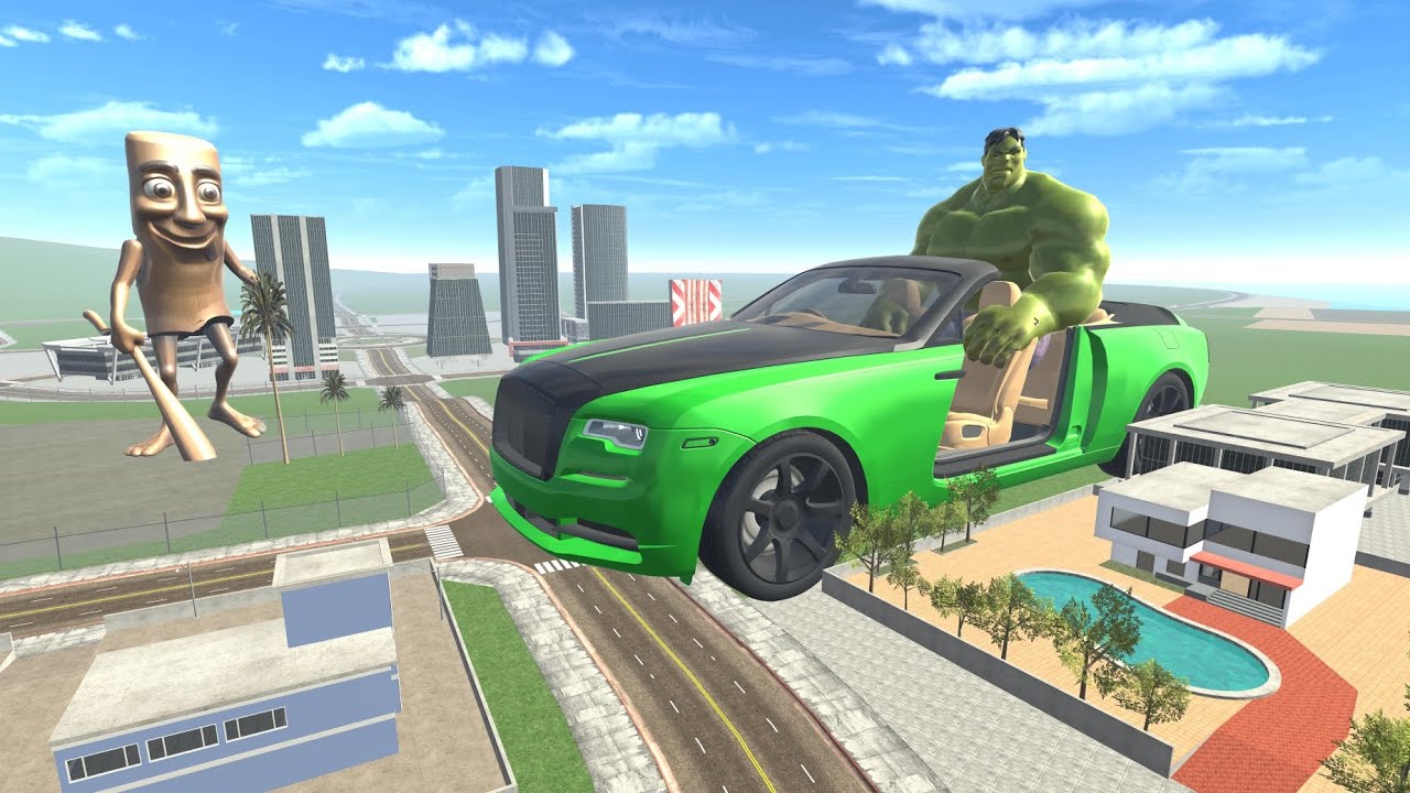 Franklin Found Giant Hulk Car In Indian Bike Driving 3d