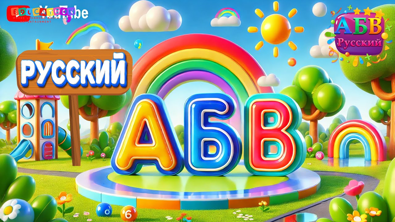 Русский алфавит для детей: заглавные буквы - Russian Alphabet: Capital Letters for Kids