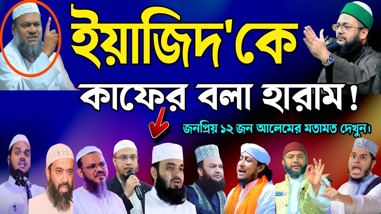 ইয়াজিদকে কাফের বলা যাবে কি ? || জনপ্রিয় ১২ জন আলেমের মতামত দেখুন || yazeed ki kafer