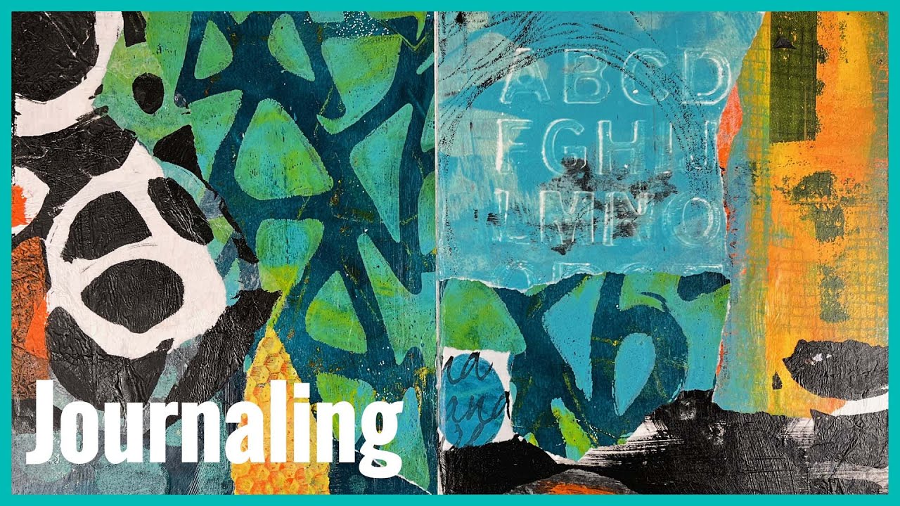 Children's Book Collage Journal | Board Book to Art Journal