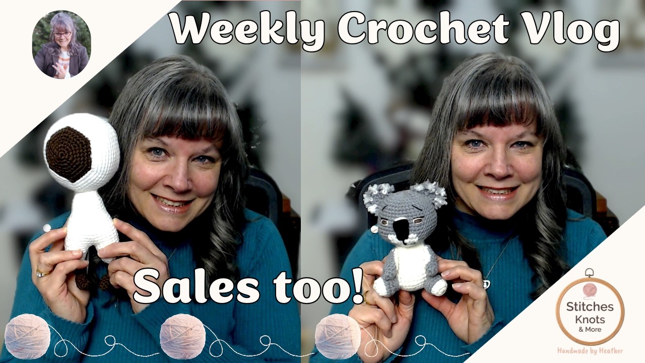 Crochet Vlog: Finished Objects, New Projects, Sales, and a look at my website.